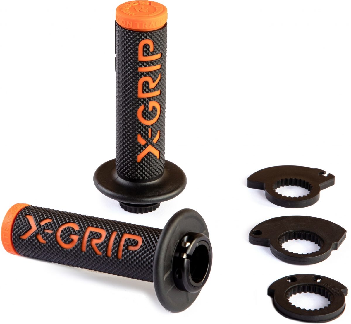 BRAAAAP GRIPS LOCK-ON BLACK-ORANGE