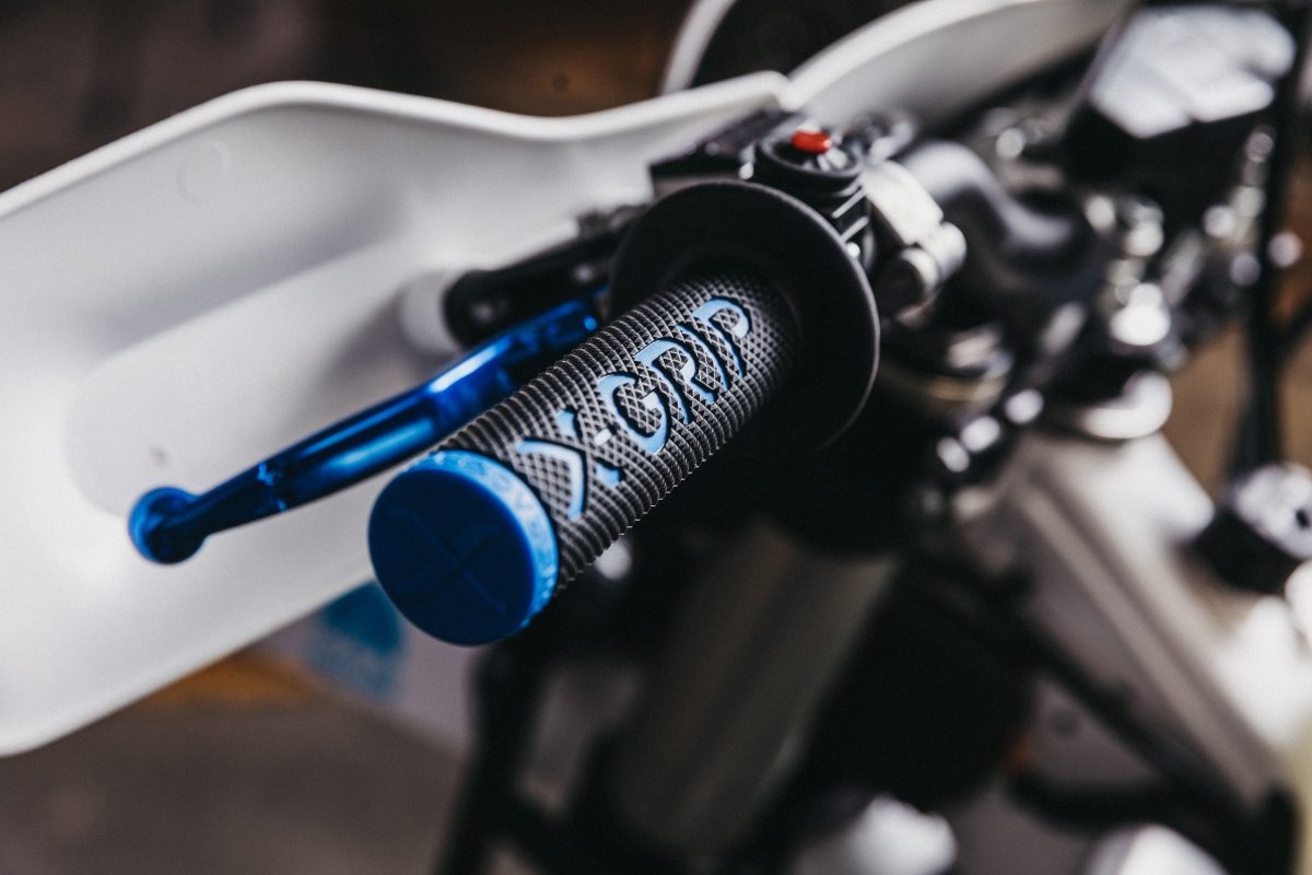 BRAAAAP GRIPS LOCK-ON BLACK-BLUE foto 2