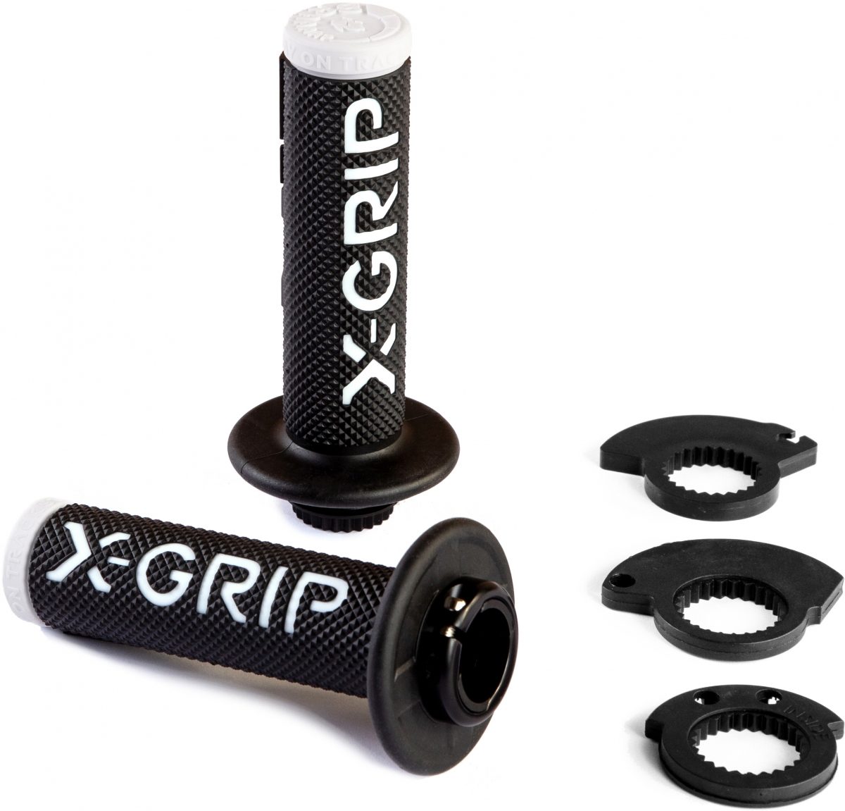 BRAAAAP GRIPS LOCK-ON BLACK-WHITE