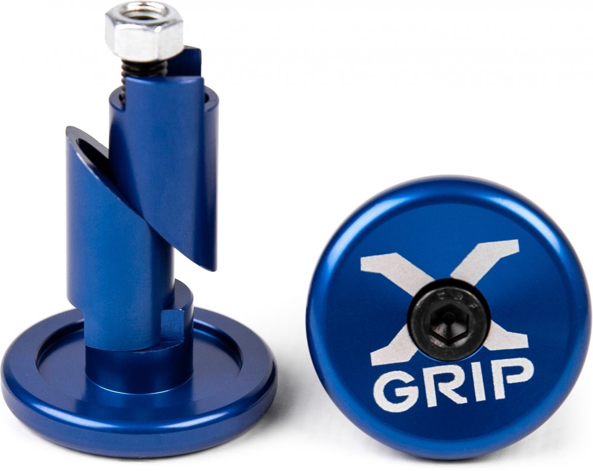 HANDLEBAR END CAPS BLUE