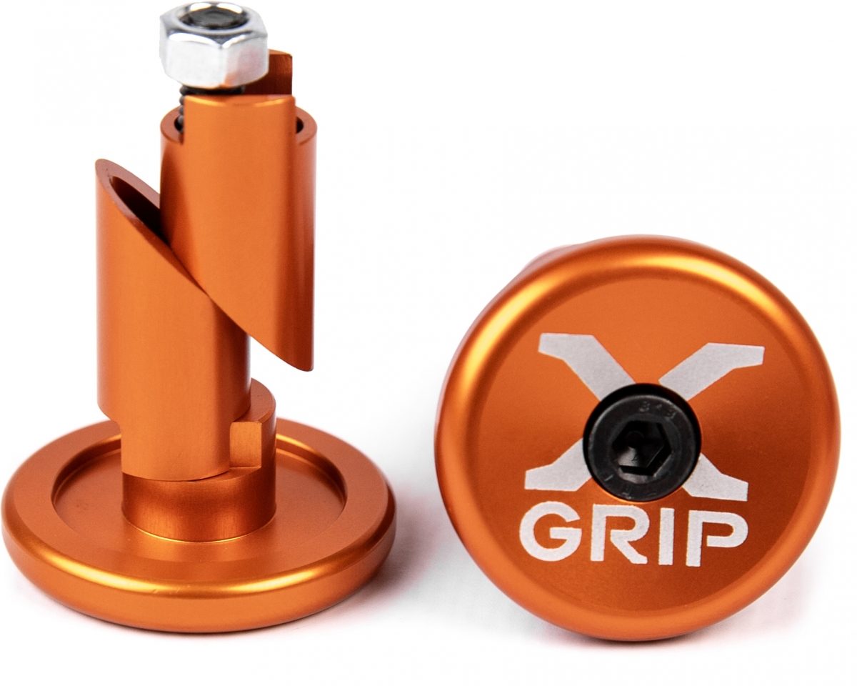 HANDLEBAR END CAPS ORANGE
