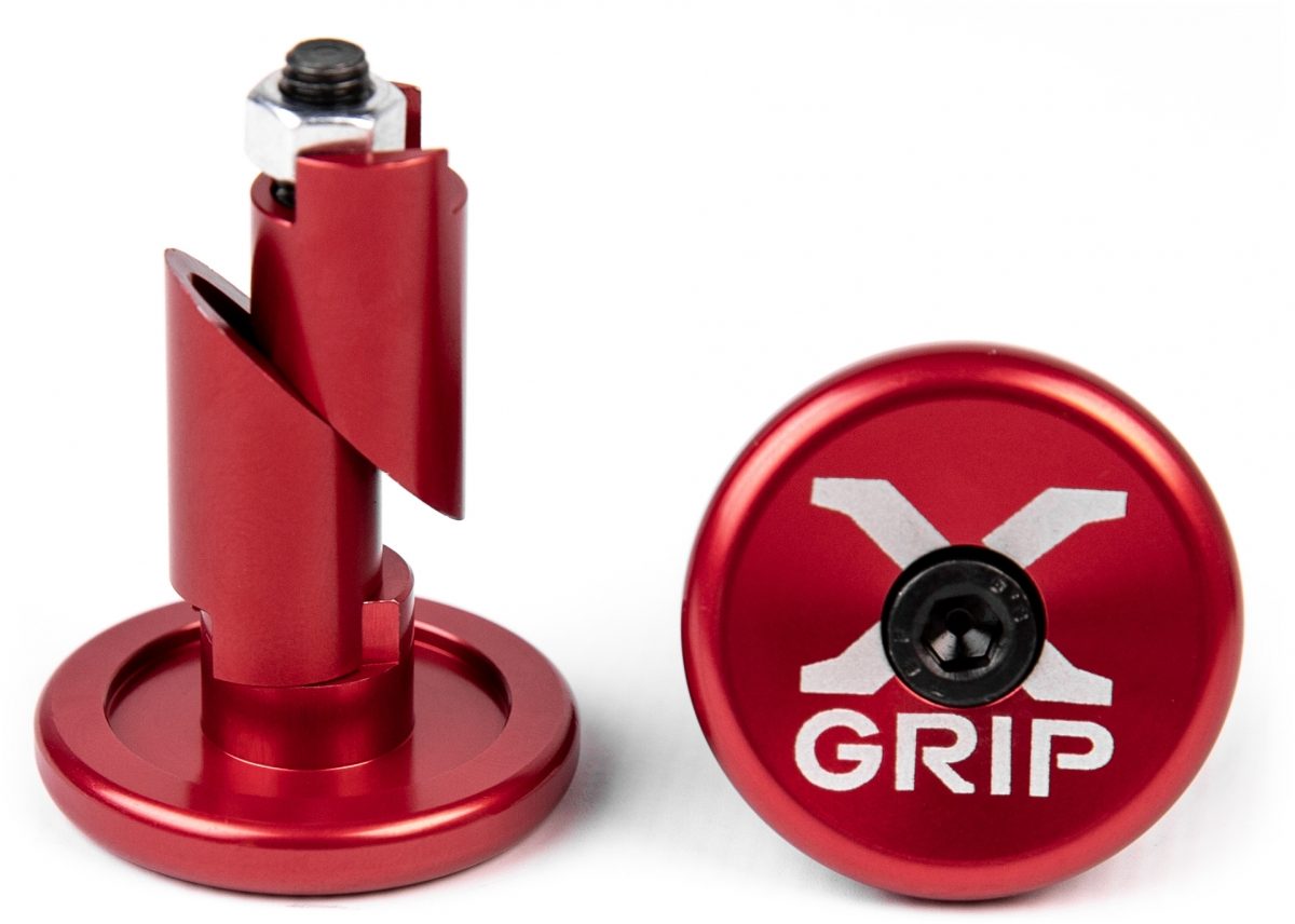 HANDLEBAR END CAPS RED