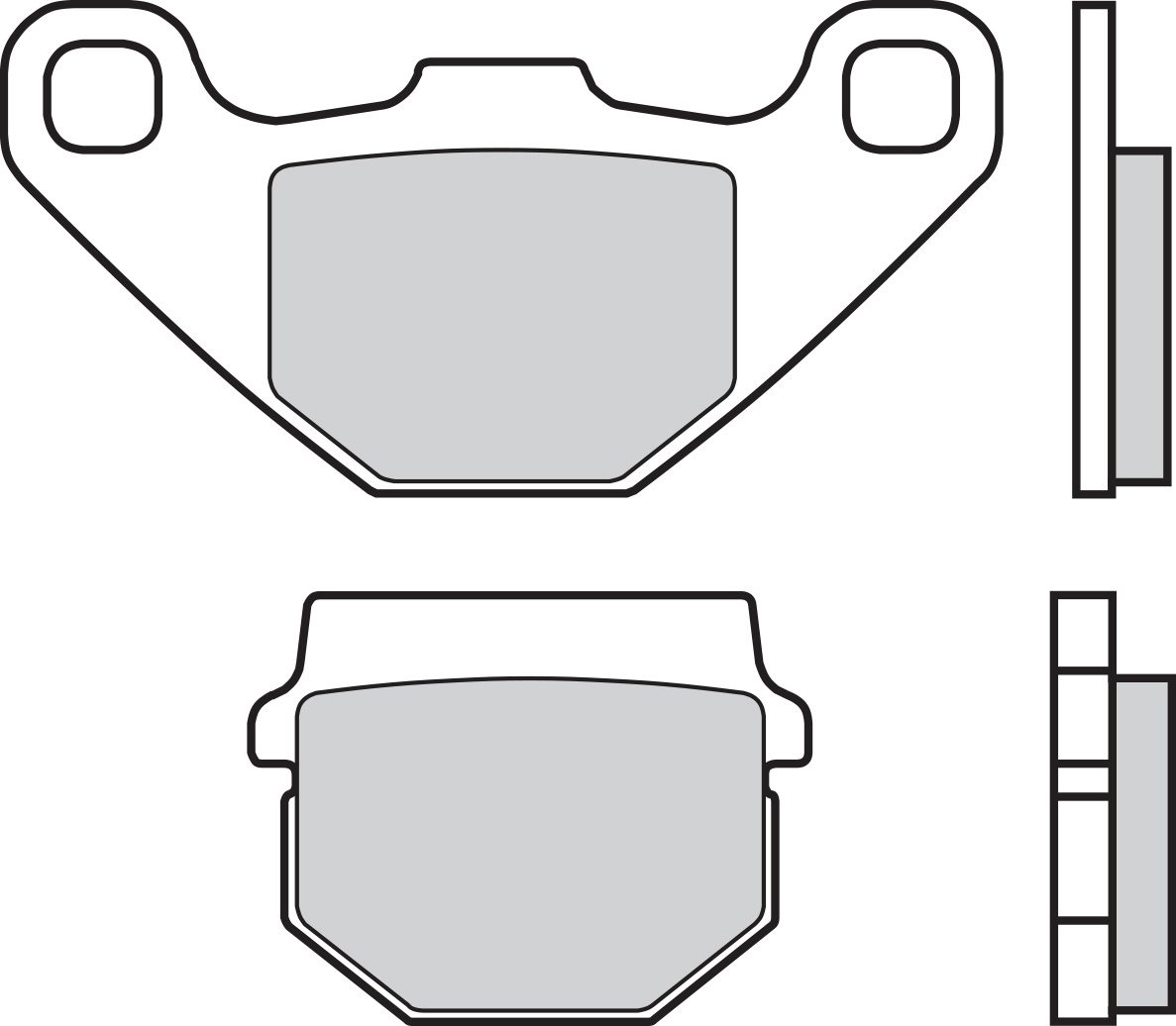 07026CC BRAKE PADS ORGANIC