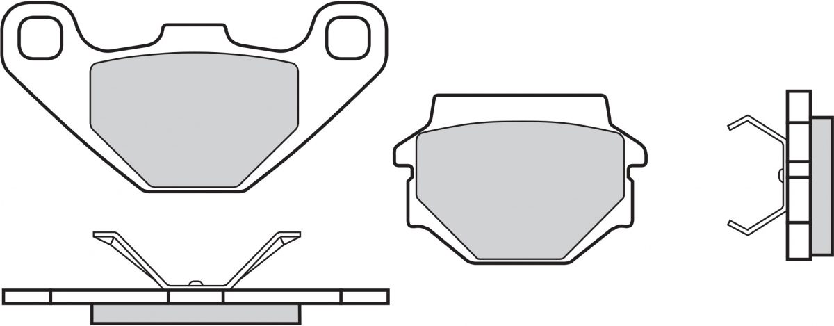 07BB0708 BRAKE PADS ORGANIC GENUINE