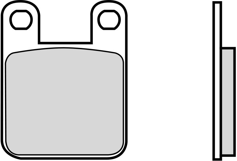 07BB1205 BRAKE PADS ORGANIC GENUINE