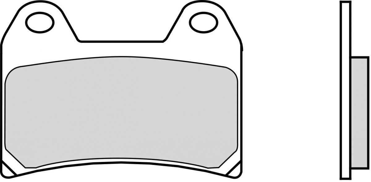 07BB19RC BRAKE PADS ORGANIC RACING
