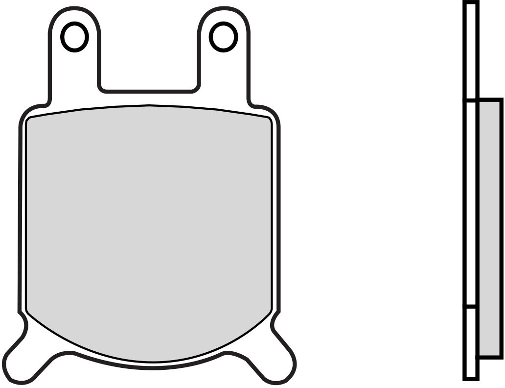 07GR0204 BRAKE PADS ORGANIC GENUINE