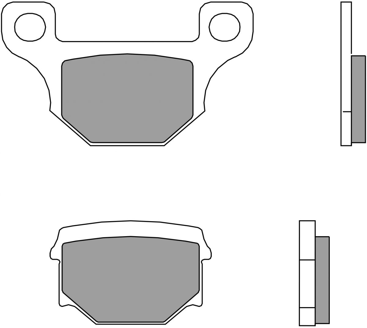 07GR09CC BRAKE PADS ORGANIC