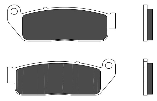 07GR80CC BRAKE PADS ORGANIC