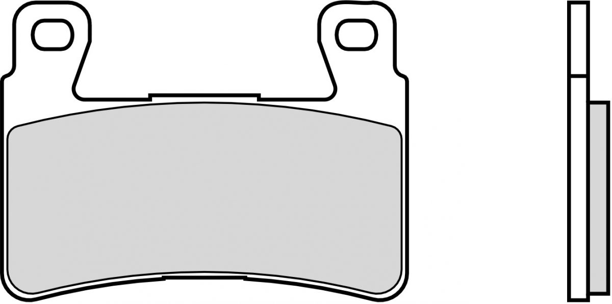 07HO45RC BRAKE PADS ORGANIC RACING