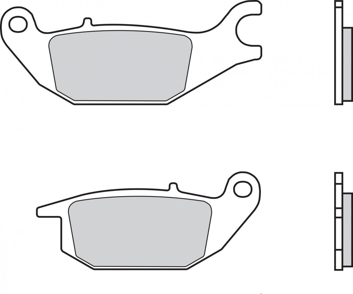 07HO4905 BRAKE PADS ORGANIC GENUINE