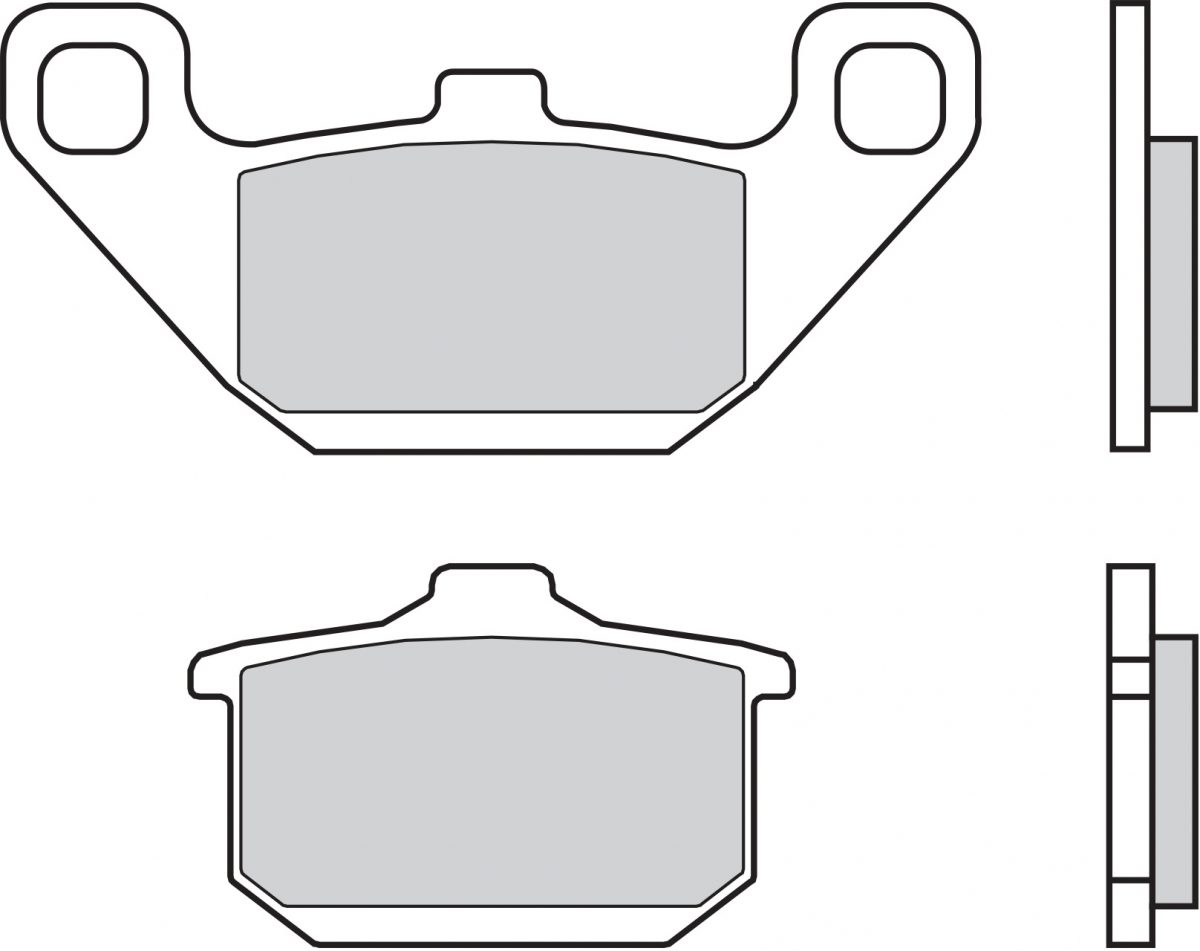 07KA0808 BRAKE PADS ORGANIC GENUINE