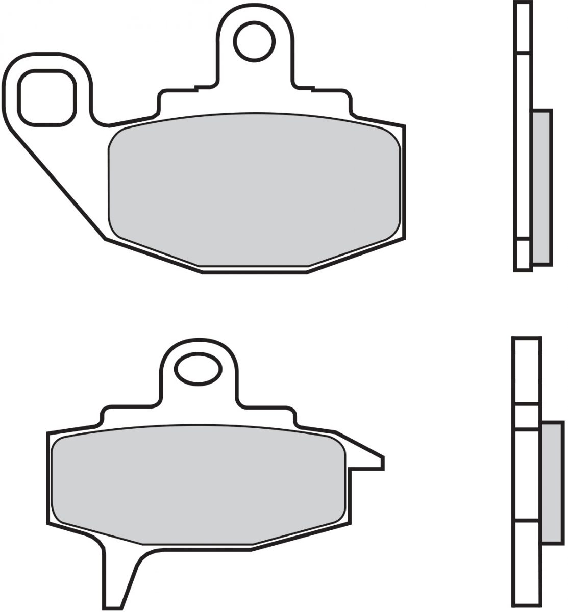 07KA10TT BRAKE PADS ORGANIC