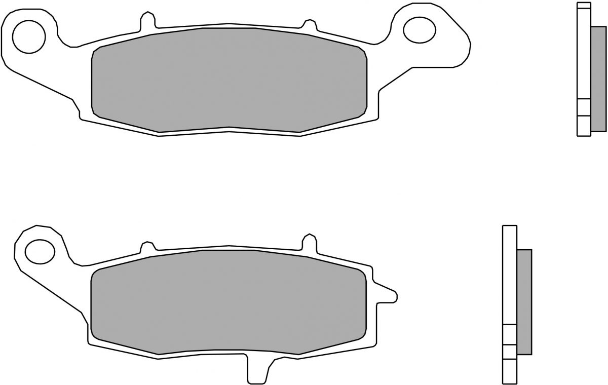 07KA1907 BRAKE PADS ORGANIC GENUINE