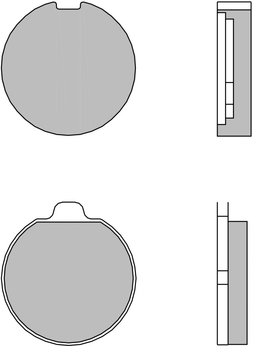 07SU0125 BRAKE PADS ORGANIC GENUINE