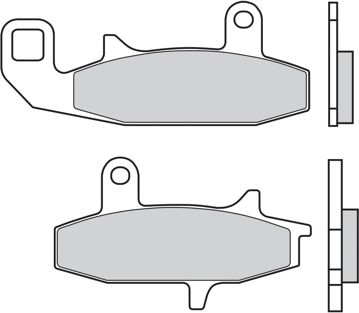 07SU15TT BRAKE PADS ORGANIC