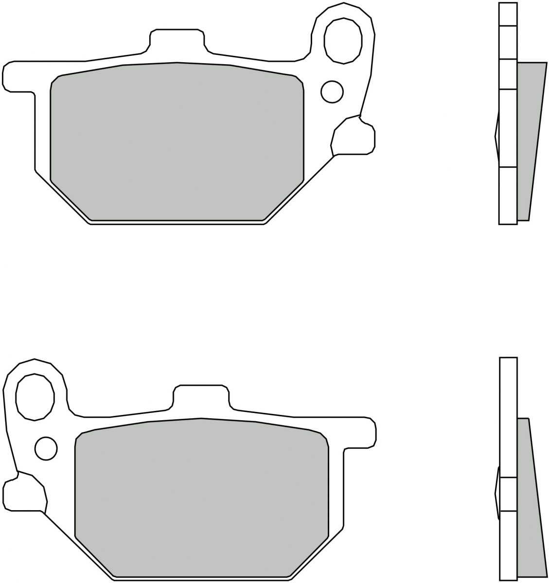 07YA0413 BRAKE PADS ORGANIC GENUINE
