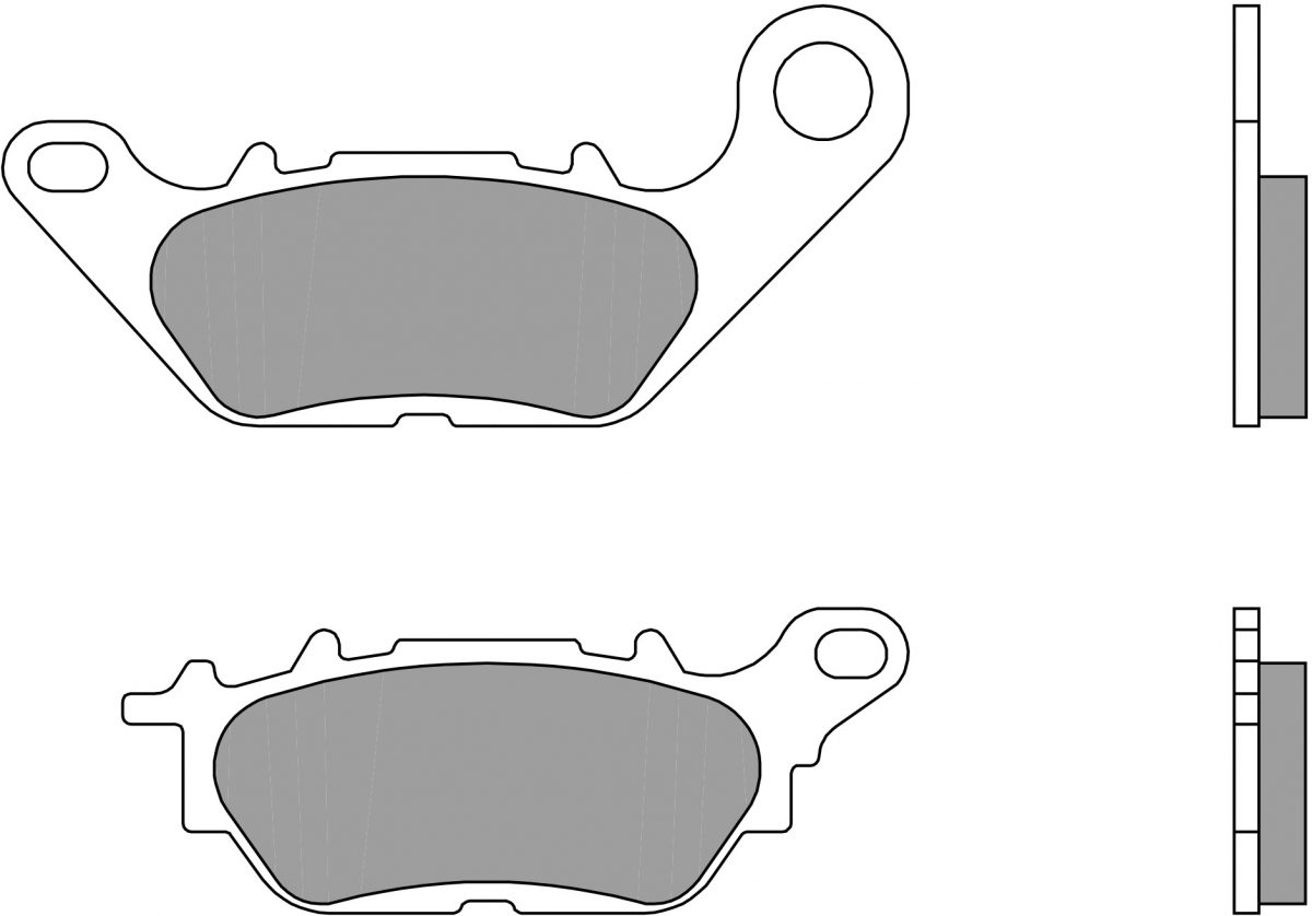 07YA28CC BRAKE PADS ORGANIC