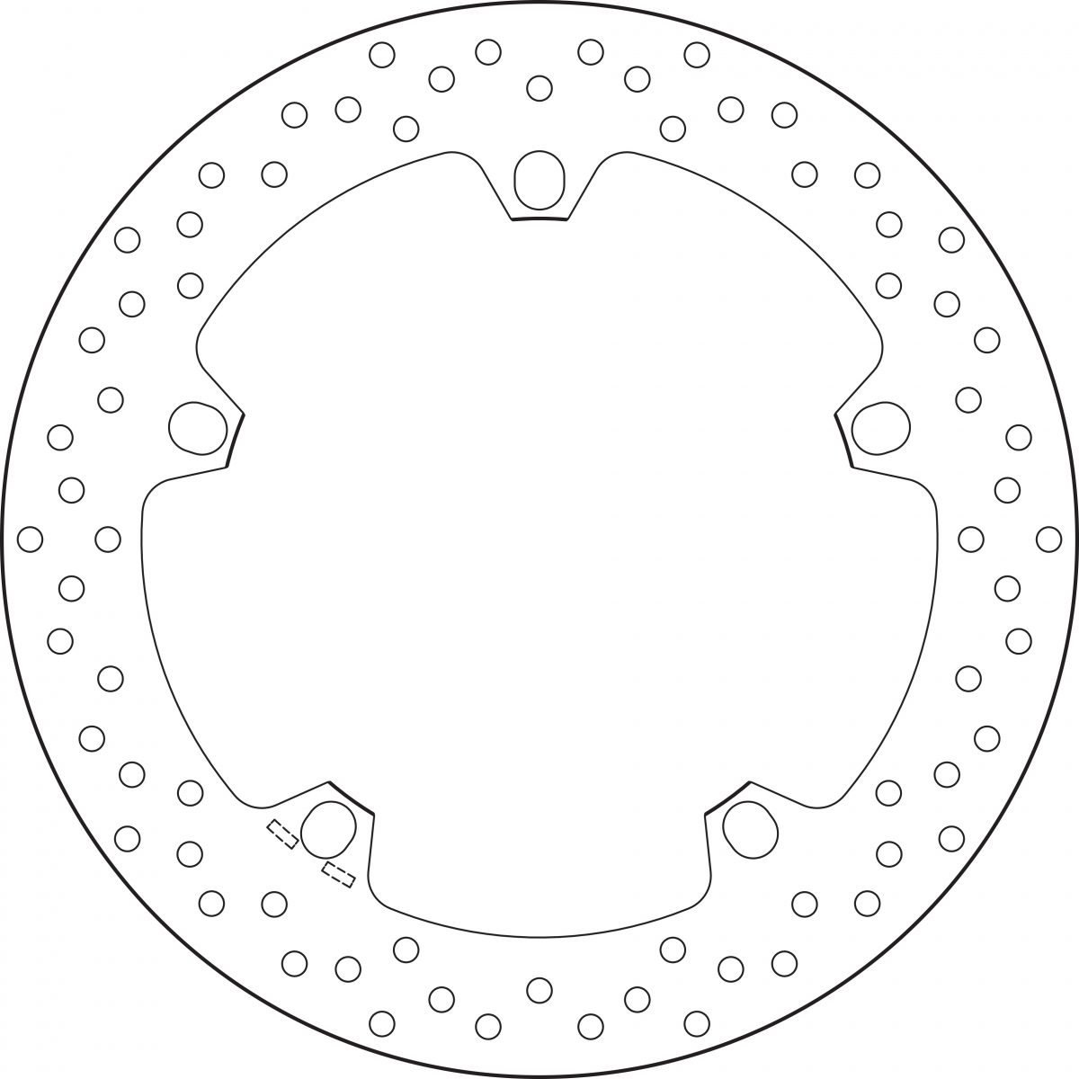 BRAKE DISC, 168B407D6, 5 MM THICKNESS