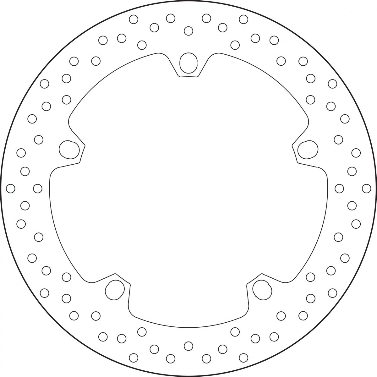 BRAKE DISC, 68B407D6, 5 MM THICKNESS