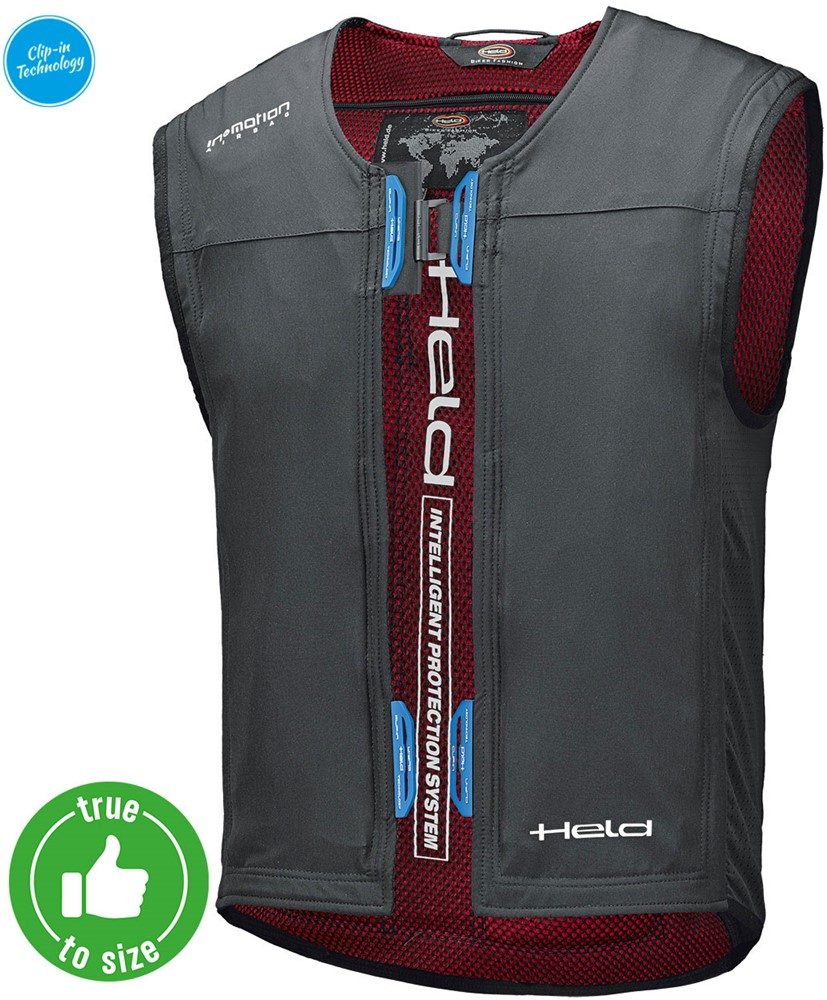 Held EVEST CLIP-IN & BOX Airbag-WAISTCOAT & Box BLACK