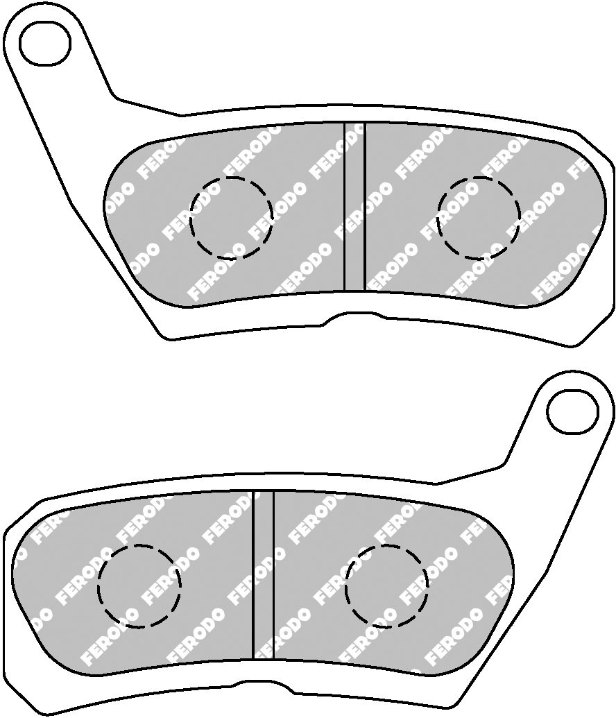 FDB2268P BRAKE PADS ORGANIC