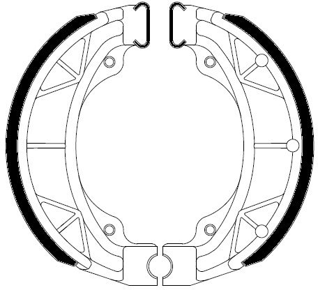 FSB704A BRAKE SHOES