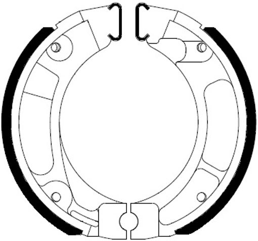 FSB705A BRAKE SHOE SET