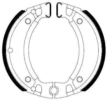 FSB731A BRAKE SHOE SET