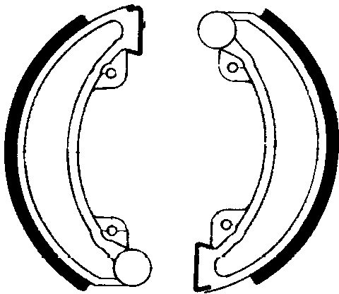 FSB744 BRAKE SHOES
