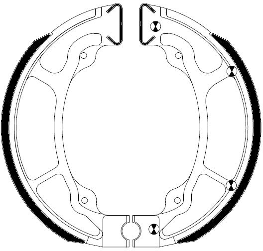 FSB963A BRAKE SHOE SET