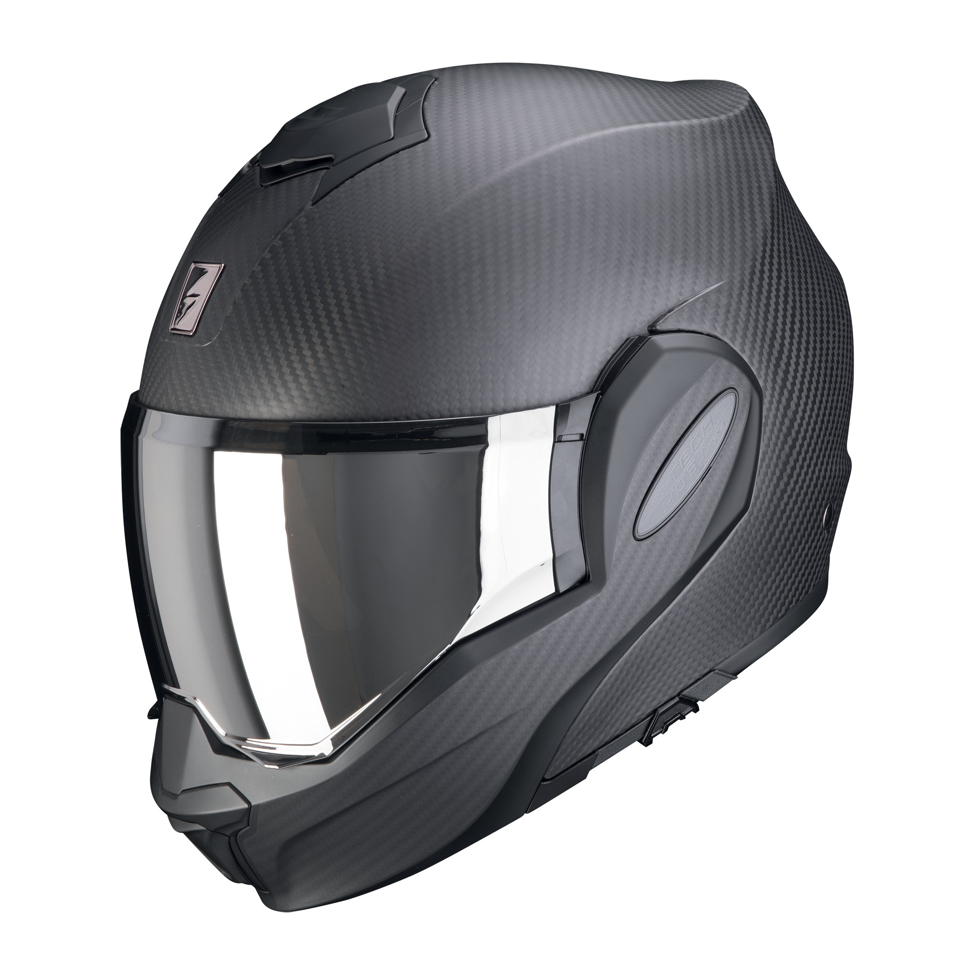 Scorpion Exo-tech evo carbon - solid mat zwart