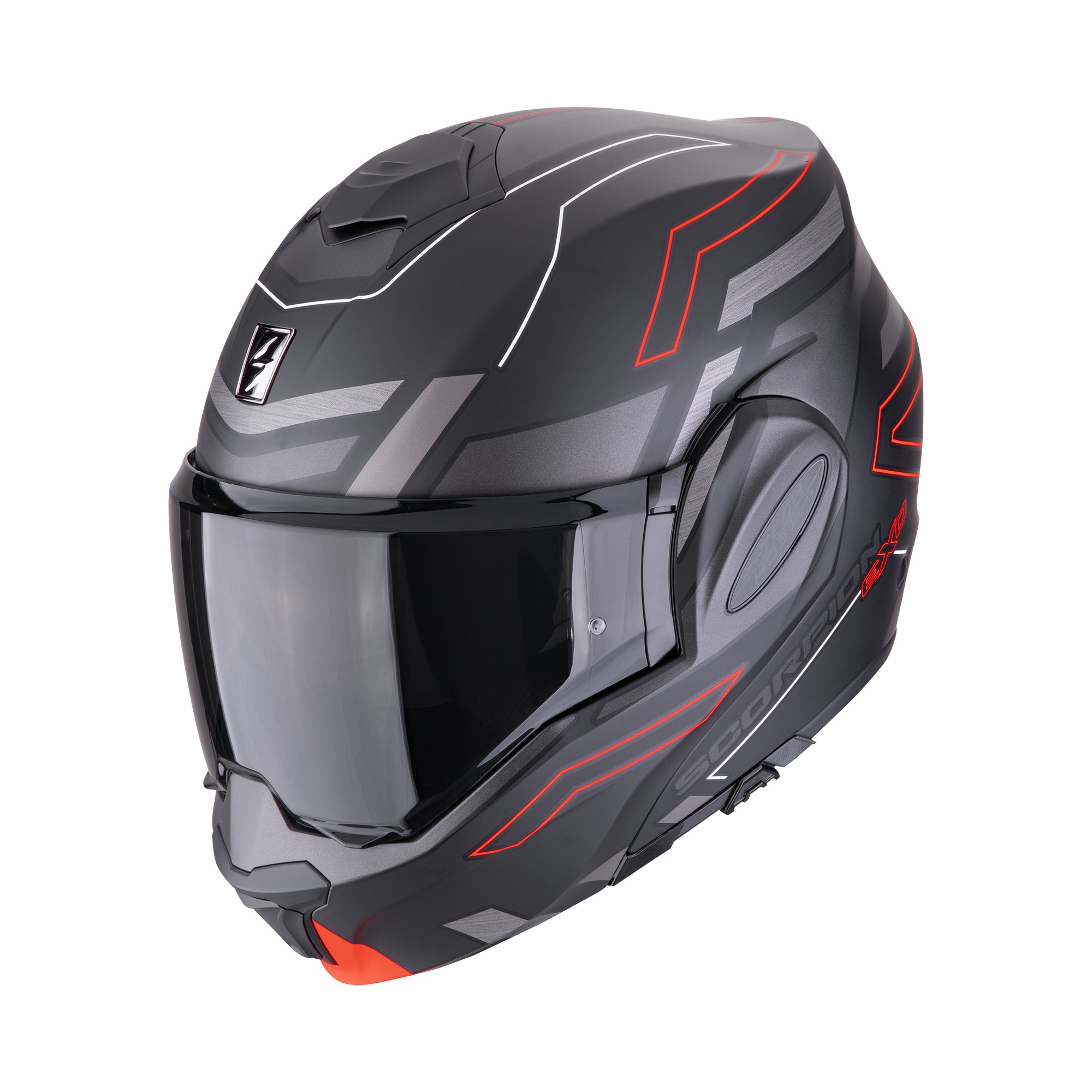 Scorpion Exo-tech evo "Conquer" - mat zwart / rood