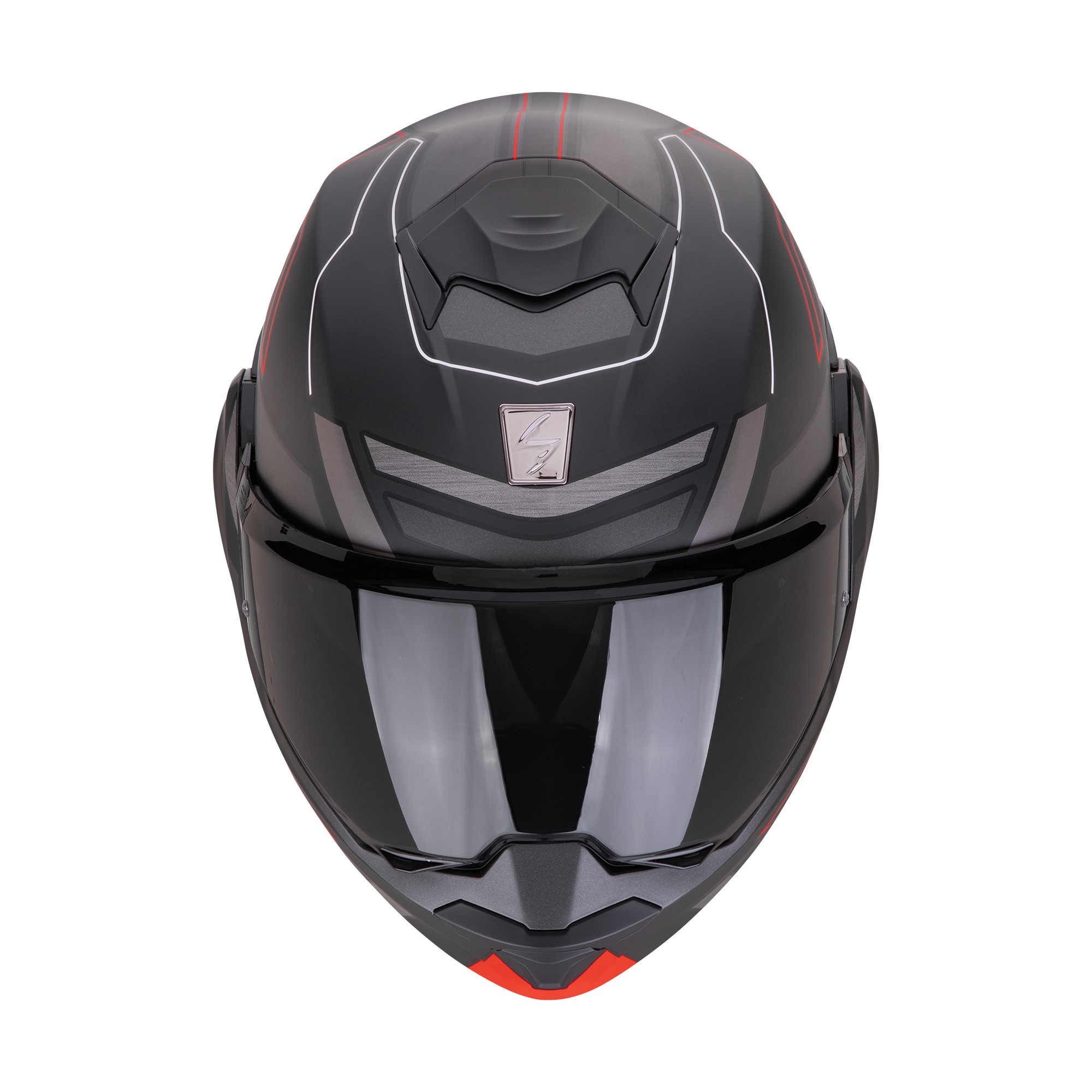 Scorpion Exo-tech evo "Conquer" - mat zwart / rood foto 2