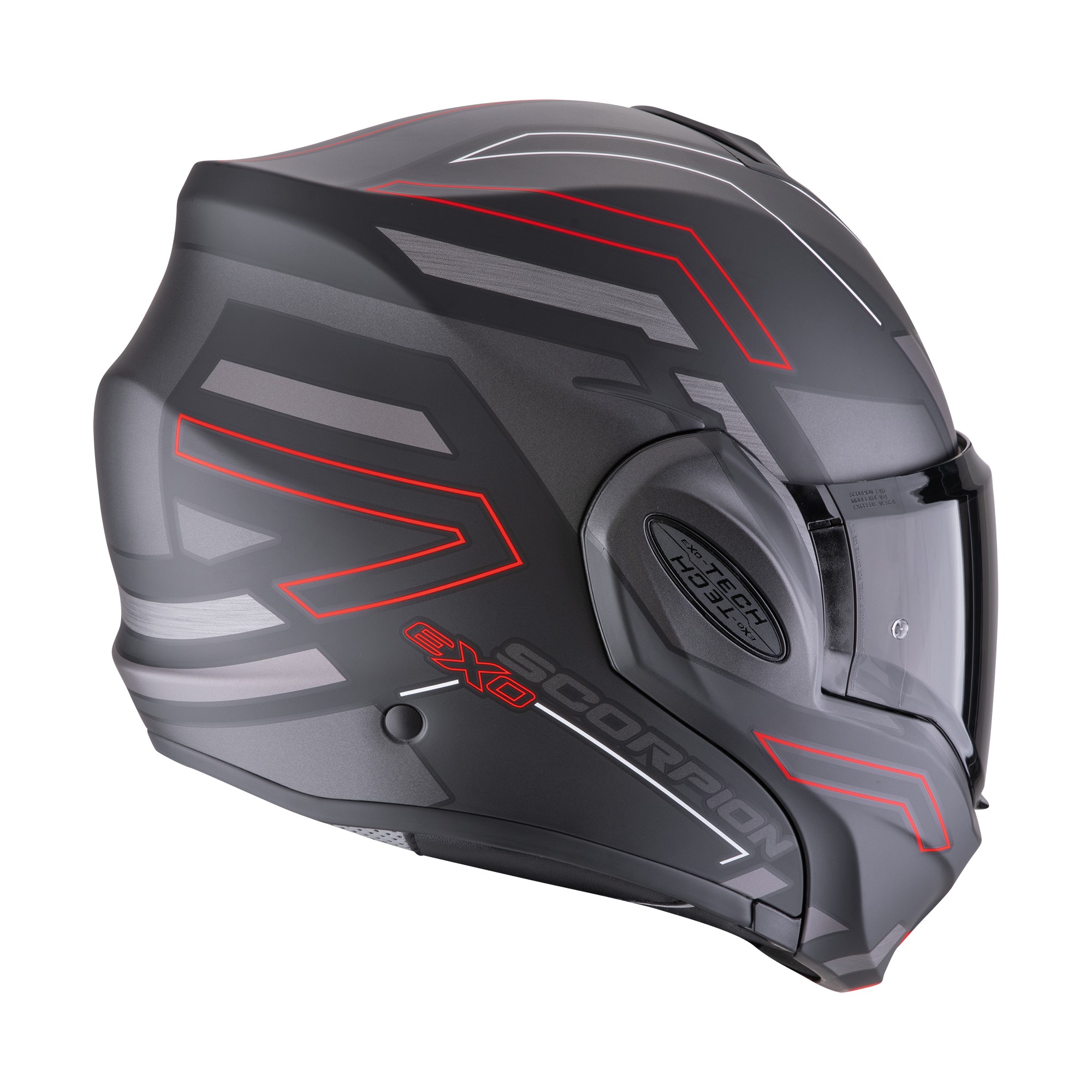 Scorpion Exo-tech evo "Conquer" - mat zwart / rood foto 3