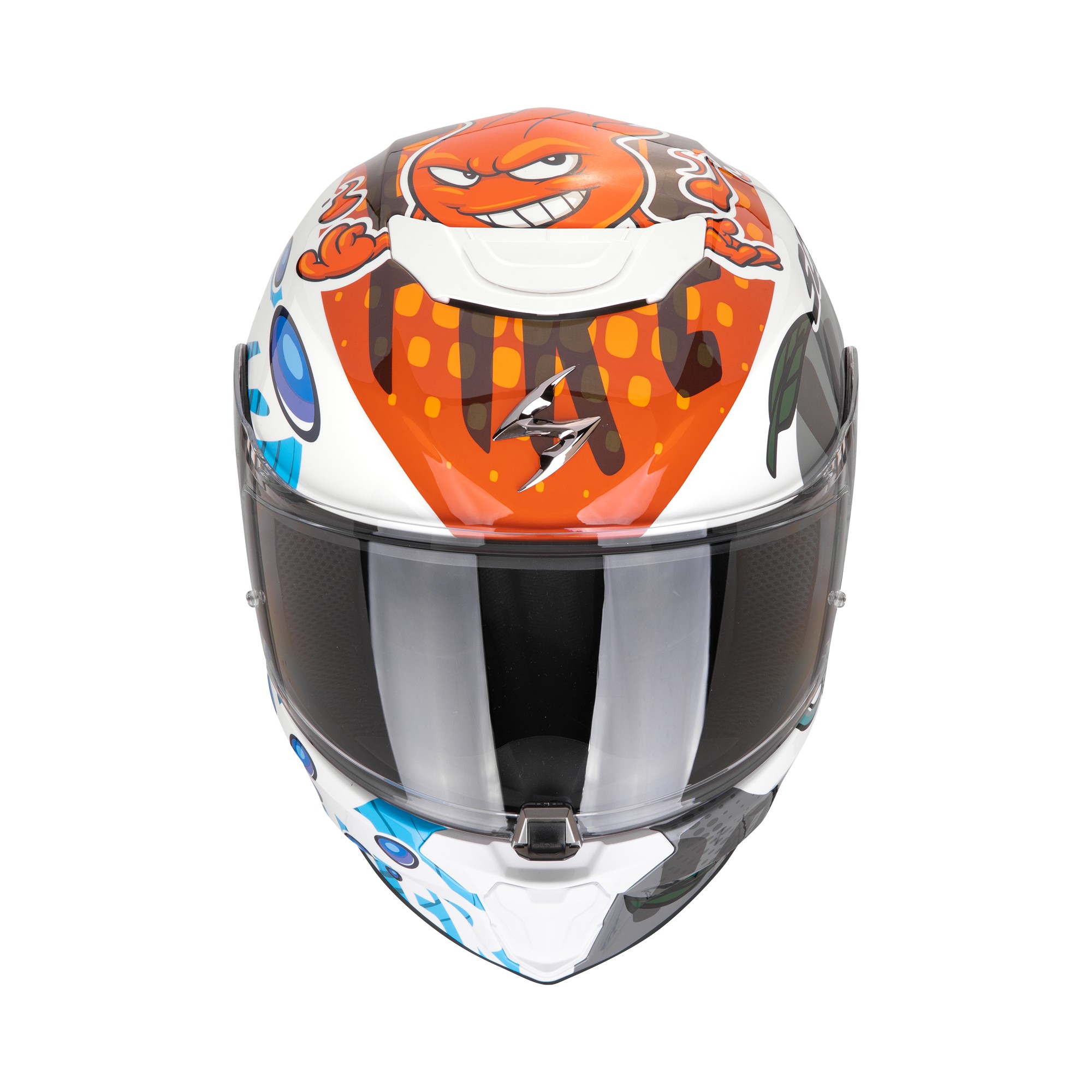 Scorpion Exo-JNR air - wit /blauw /oranje foto 2