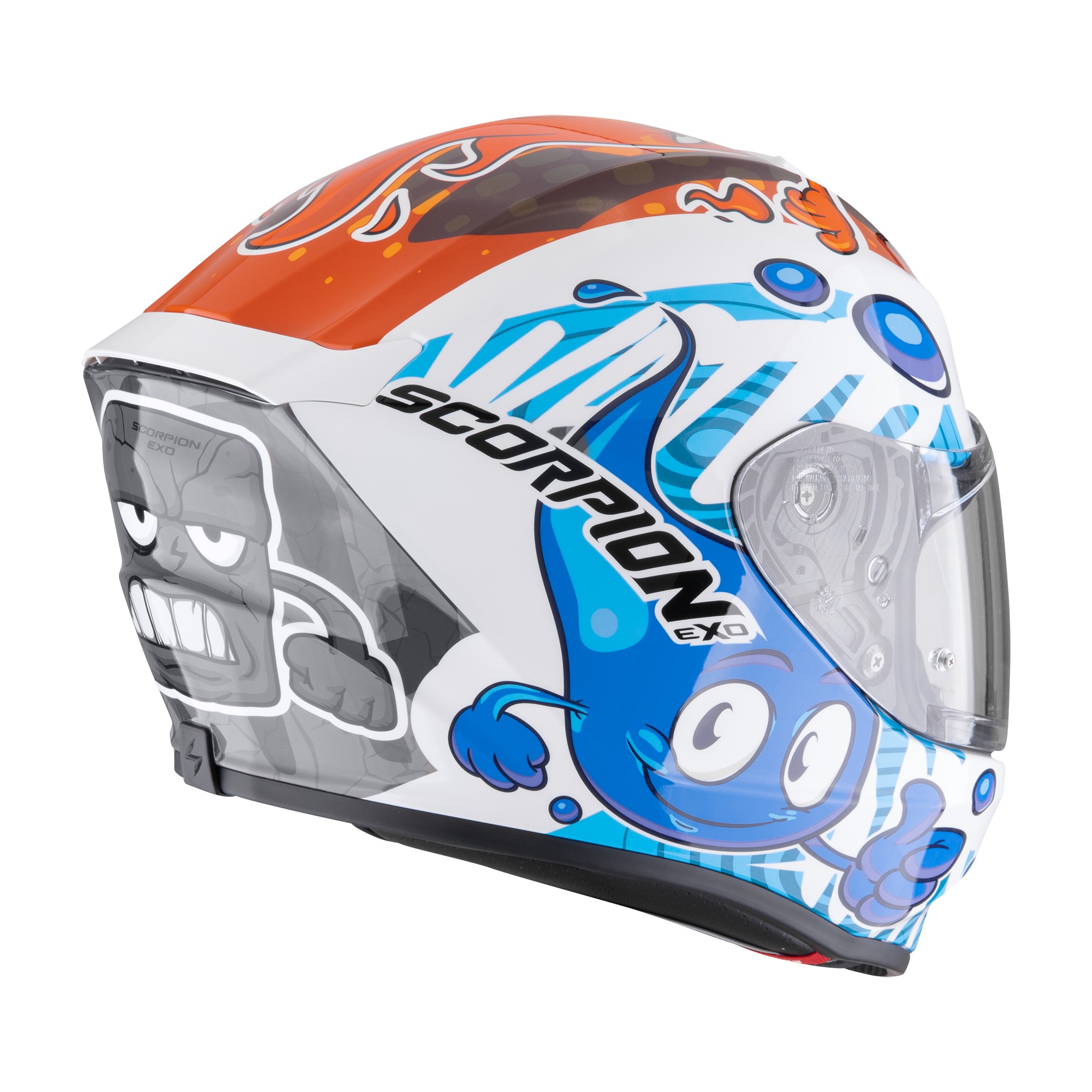 Scorpion Exo-JNR air - wit /blauw /oranje foto 3