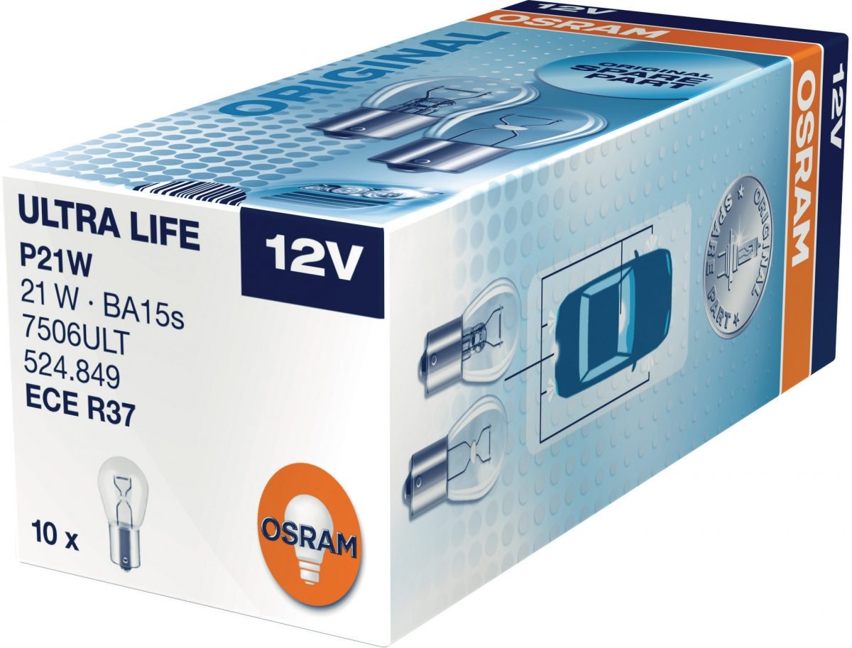 12V 21W P21W BA15S ULTRA LIFE 10-BOX