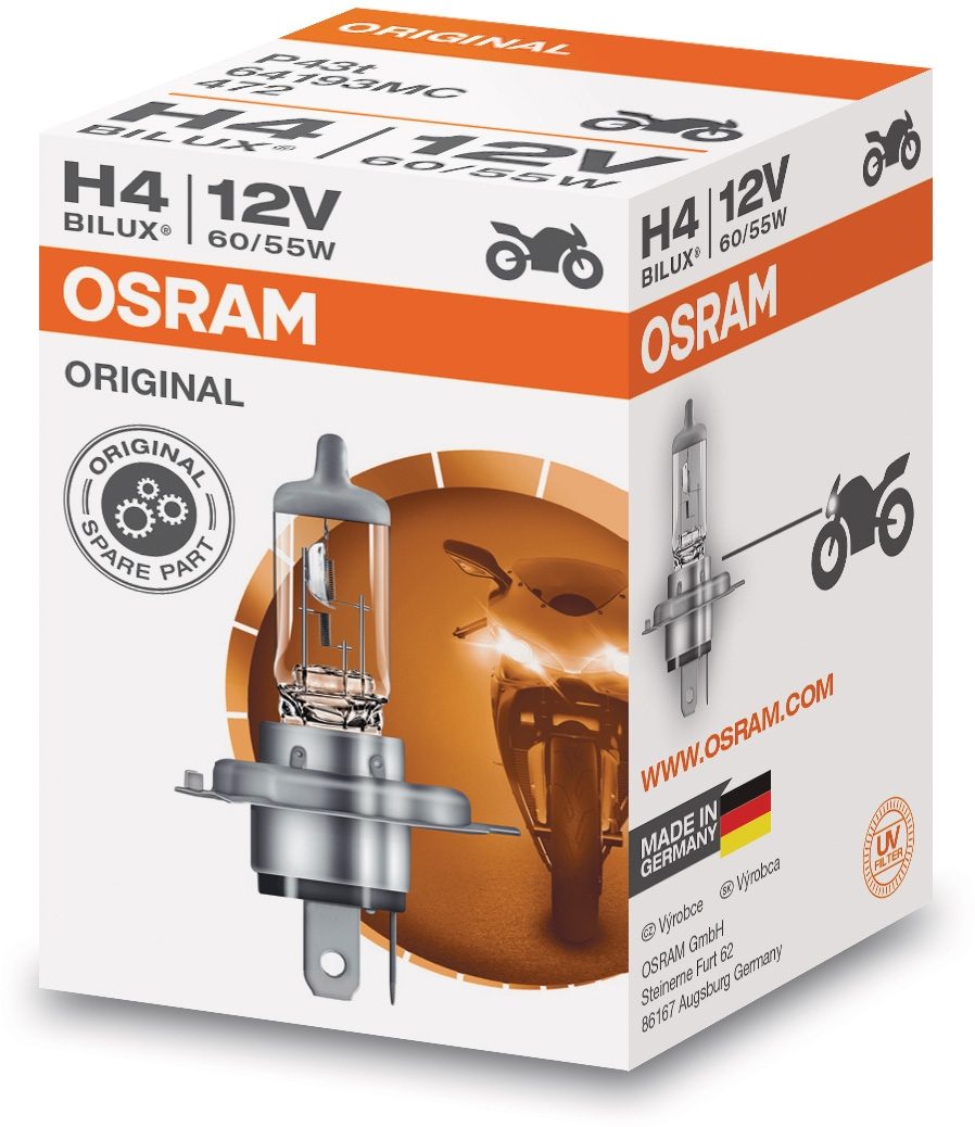 12V 60/55W H4 P43T STANDARD