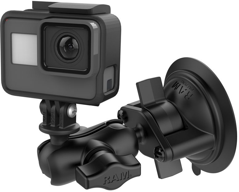 RAM MNT SHORT GOPRO SUCTION BASE