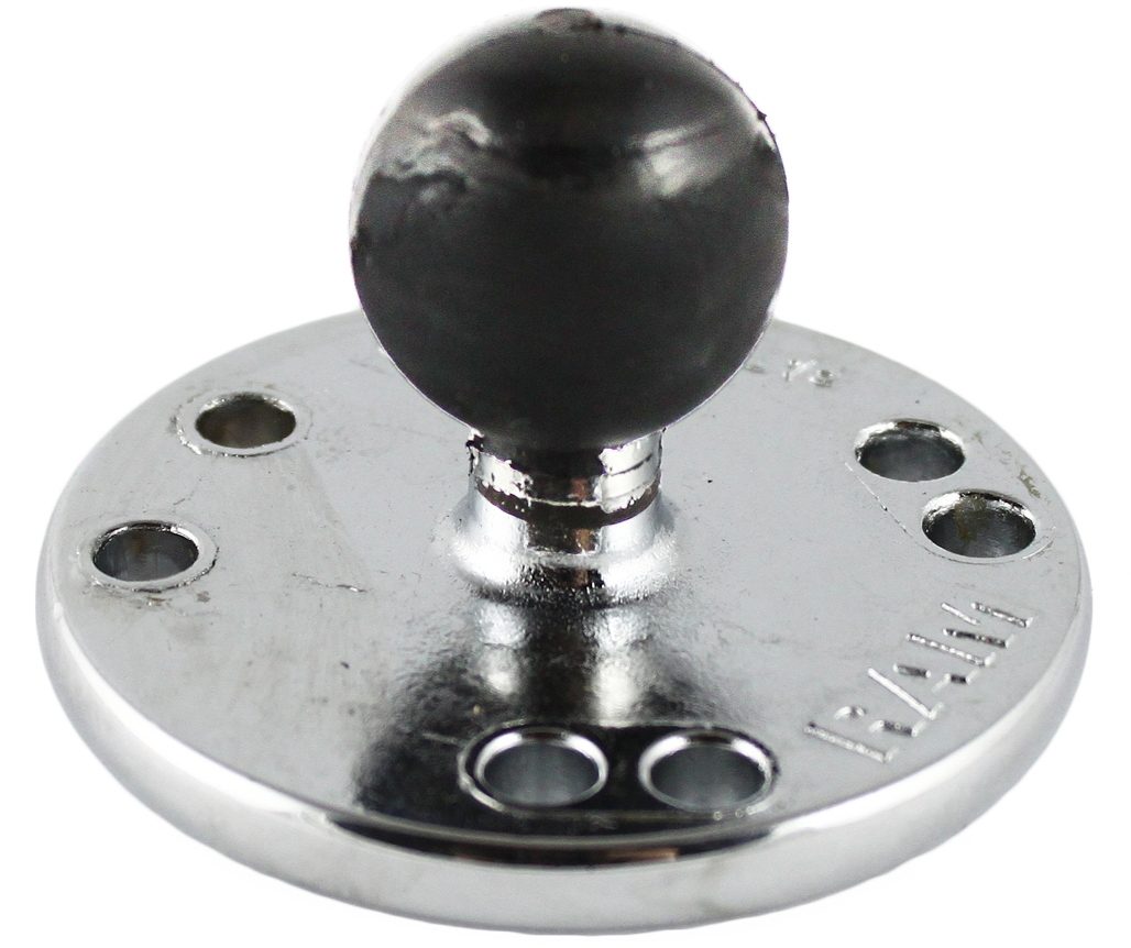 CHROME RAM 2 1/2" DIA. BASE W BALL