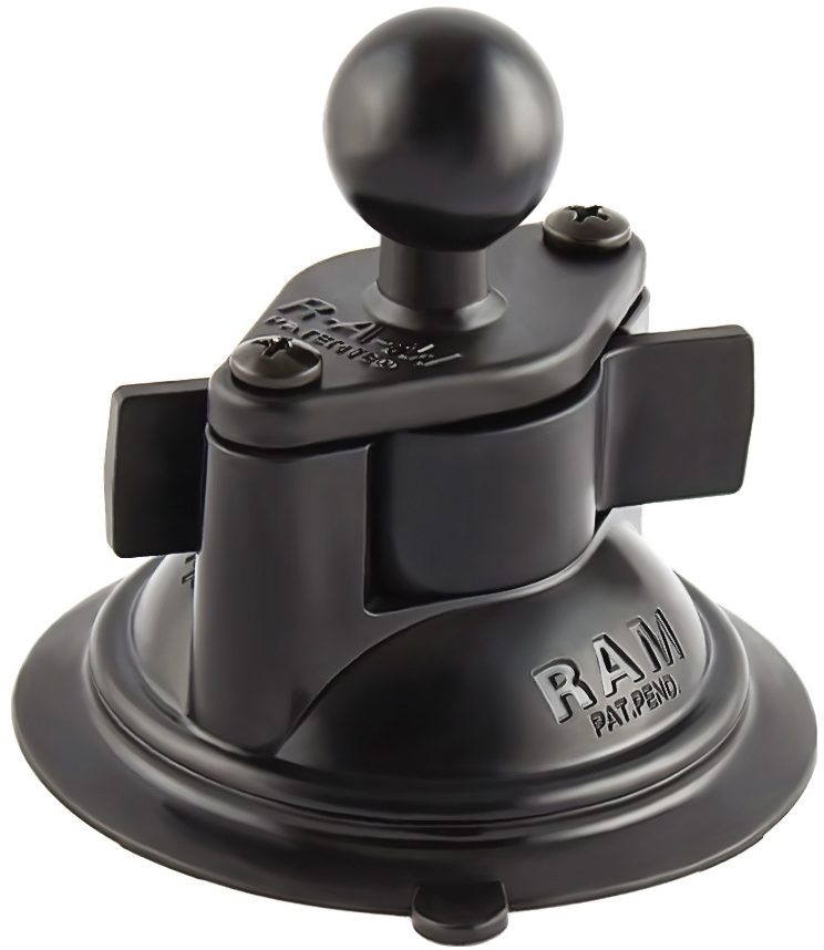 RAM 3.3" DIA. SUCT CUP W 1" BALL