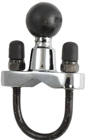 CHROME RAM W/ U-BOLT FOR 3/4" TO 1" DIA.