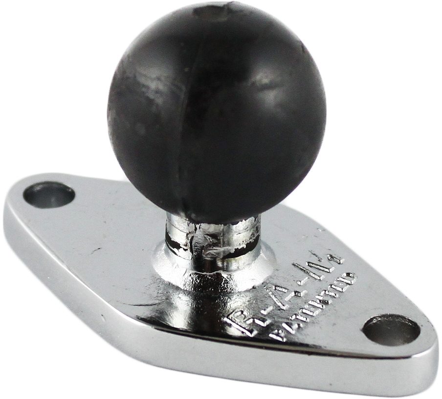CHROME RAM 2 7/16" X 1 5/16" BASE W BALL