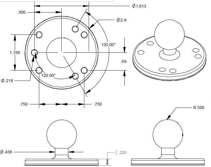 LONG DOUBLE SOCKET ARM FOR B SIZE 1" foto 4