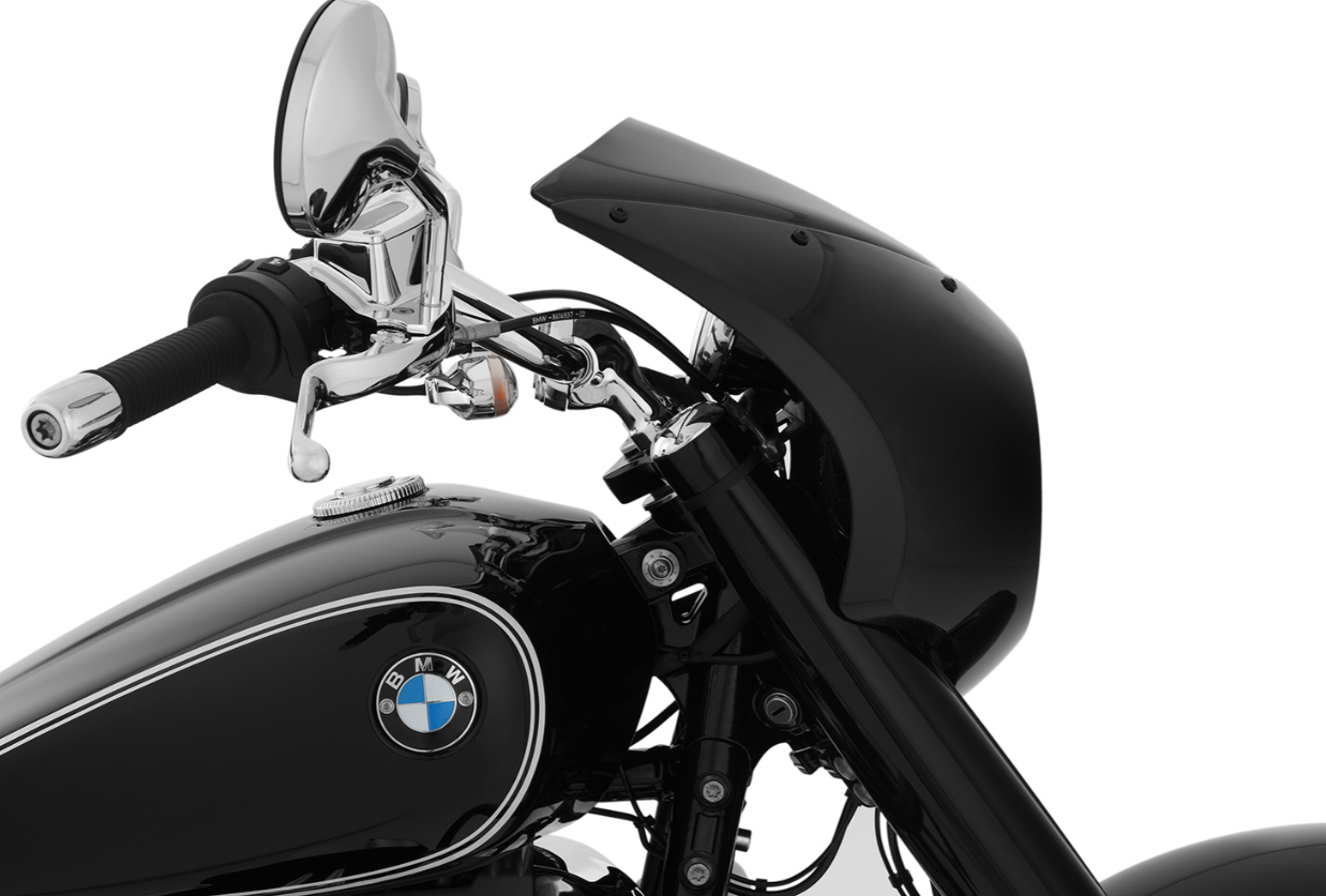 Wunderlich BMW R 18 "Rock 'n' Roll" Koplampkuip Blackstorm Metallic met witte bies/Blackstorm Metall foto 7