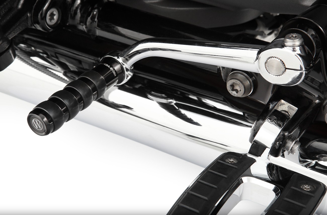 Wunderlich R18 versnellingspookverlenging voor modellen met voetsteunen - zwart of chroom