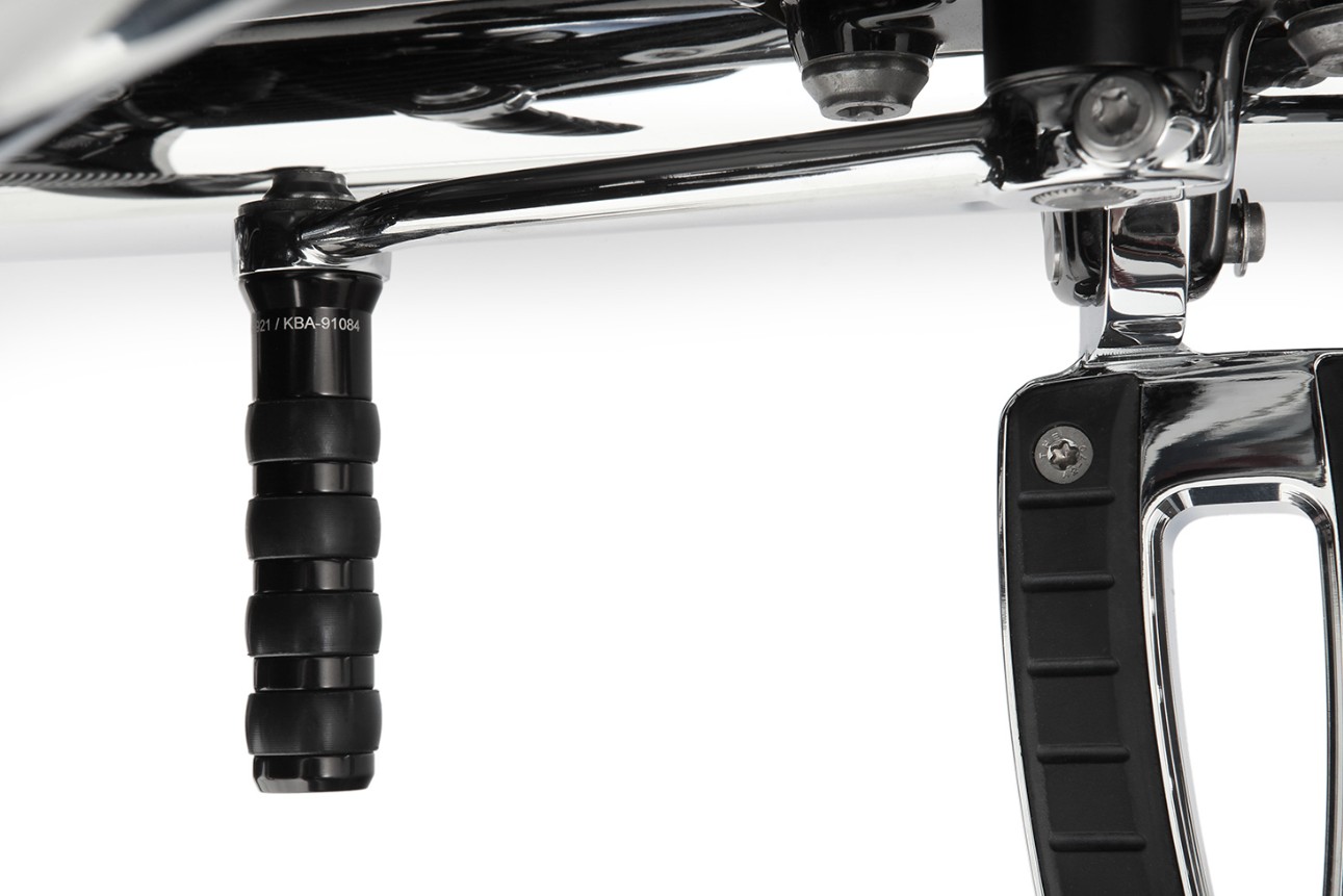 Wunderlich R18 versnellingspookverlenging voor modellen met voetsteunen - zwart of chroom foto 2