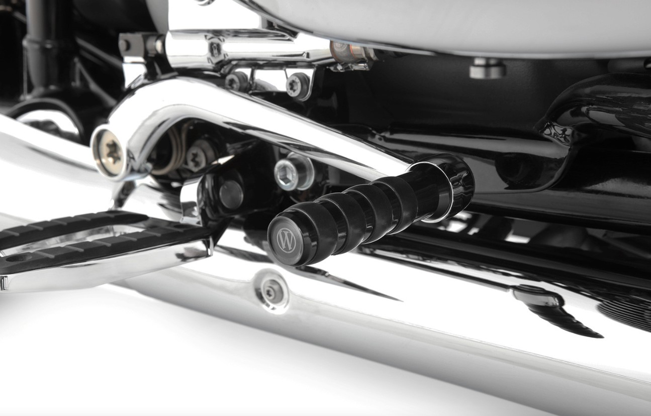 Wunderlich R18 rempedaalverlenging voor modellen met voetsteunen - zwart of chroom