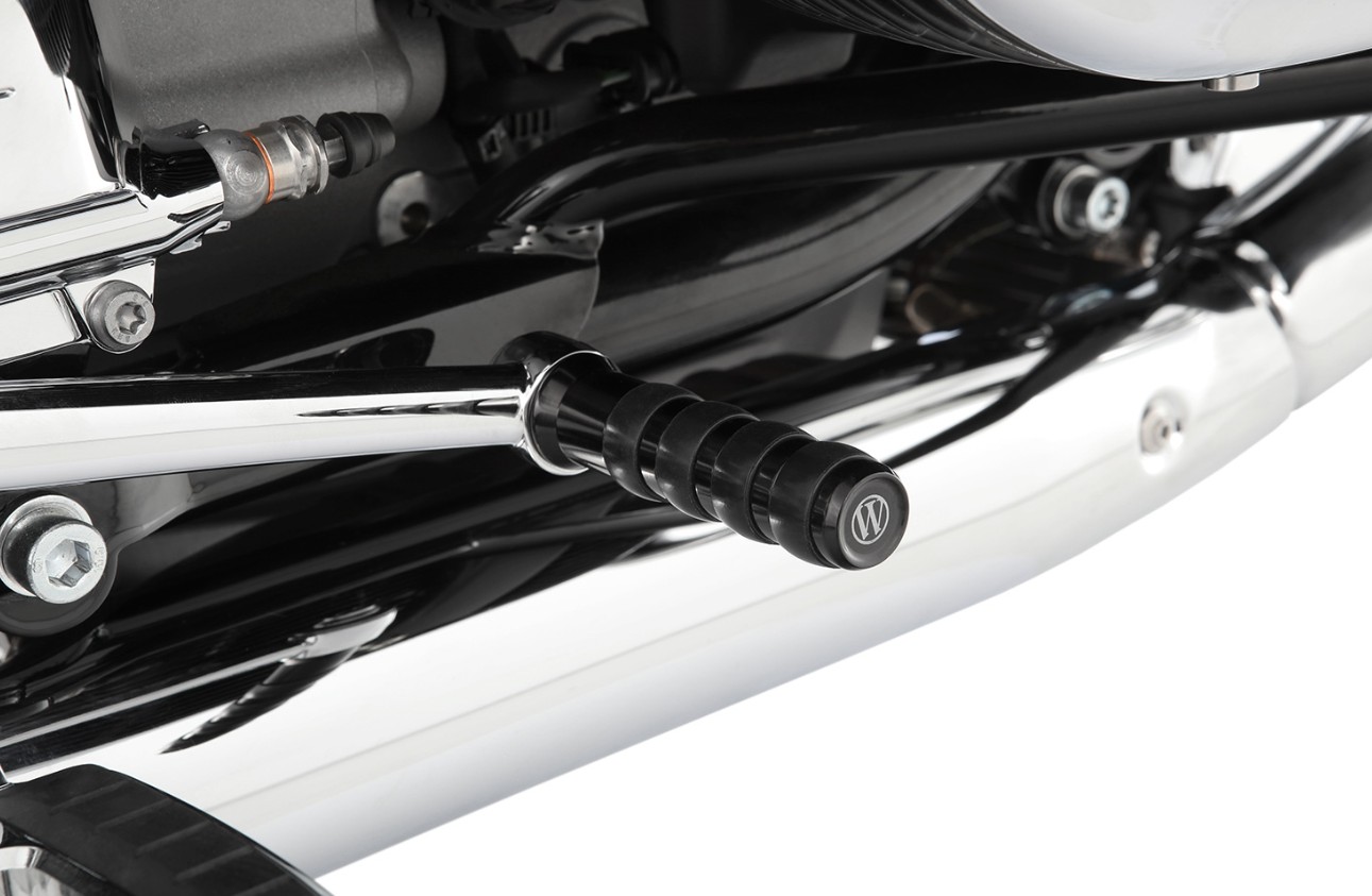 Wunderlich R18 rempedaalverlenging voor modellen met voetsteunen - zwart of chroom foto 3